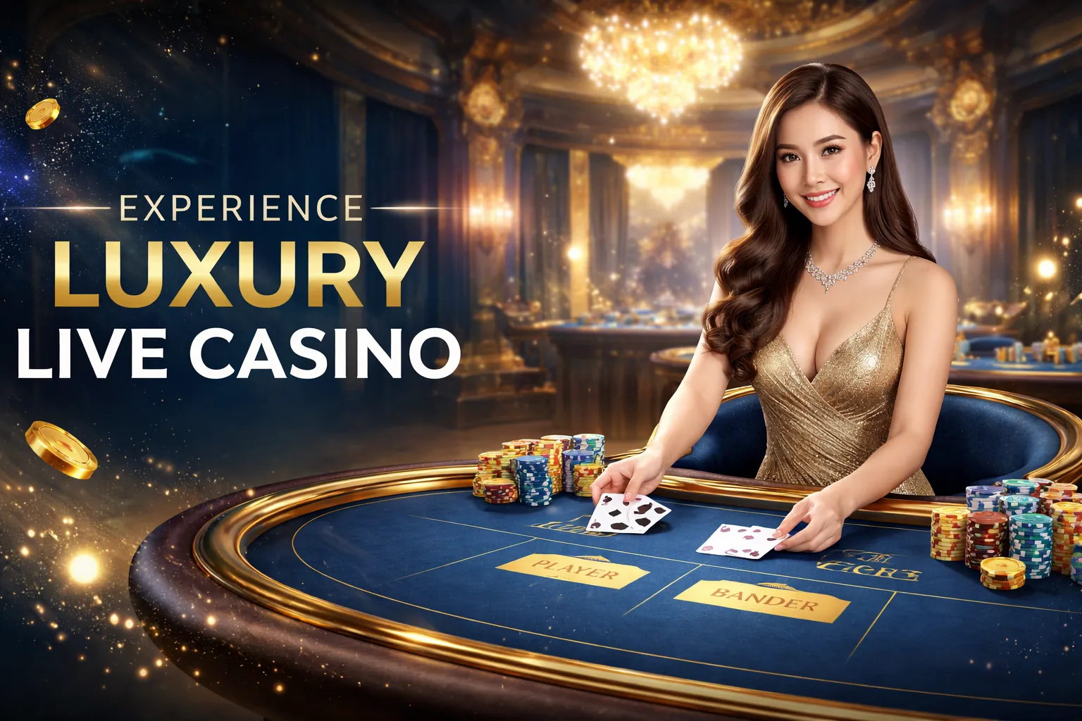 Hình ảnh bàn Baccarat sang trọng tại cmm88